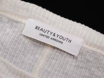 ユナイテッドアローズ ビューティーアンドユース BEAUTY＆YOUTH コットンガーゼ リブ バックスリット カットソー_画像7