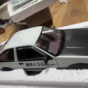 1円スタート オートアート 1/18 トヨタ スプリンター トレノ AE86 頭文字D プロジェクトD Ver.の画像4