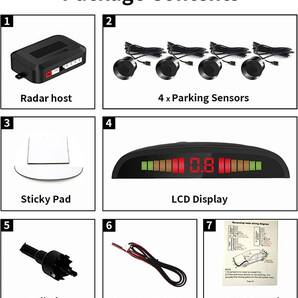 車ソナーコーナーセンサーカーセンサー 障害物センサー LED距離表示 パッキングセンサー 通知音 Cocar バックアップパーキンの画像6