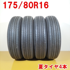 BRIDGESTONE ブリヂストン 175/80R16 91S DUELER H/L 862 夏タイヤ サマータイヤ 4本セット [ A3538 ] 中古タイヤ