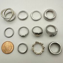 q586 リング 指輪 シルバーカラー アクセサリー Fine Steelなど　まとめ売り_画像2