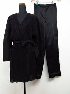 y2551 美品 H＆M ワンピース＆パンツセット　ブラック　155/80Aサイズ　チュニック　エイチ＆エム