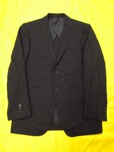 2046 RITORNO CONTENPORARY スーツ上下セット　ウール混紡　濃いグレー　Ele-[ku:l]　ジャケット　ズボン　パンツ　紳士服　92-A5_画像2
