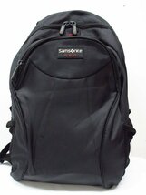 ｍ1346 Samsonite　RED　リュックサック　バックパック　黒　サムソナイト　サイズ約29×12×43cm_画像2