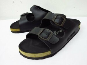 ｍ5375 美品　BIRKENSTOCK　ビルケンシュトック　サンダル　黒　37（23～24cm程度)　Made in Germany　LBM7　BRAND SOHLE LEDER