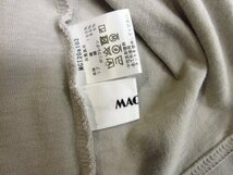 t4577　マチャット　MACHATT　レディース　トップス　長袖　Tシャツ　綿100％　ライトグレー　フリーサイズ？　日本製_画像4