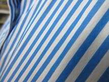 ｍ5064 未使用保管品　ナラカミーチェ　ブラウス　クレリックシャツ　白×青　ストライプ柄　レディース　刺繍　サイズⅠ　クロアチア製_画像8
