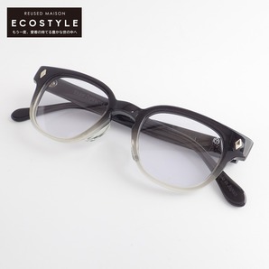 【美品】TART OPTICAL タートオプティカル BRYAN BLACK GRAY FADE ブライアン メガネフレーム 眼鏡 46-22の画像1