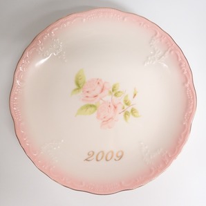 【1円】ホワイト ダイアナローズ 缶 大 中 キャニスター 皿 2009 4点セット 食器の画像8