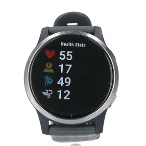 GARMIN ガーミン 010-02174-07 vivoactive 4 Shadow Gray / Silver ヘルスモニタリング機能搭載 GPS スマートウォッチ 腕時計の画像2