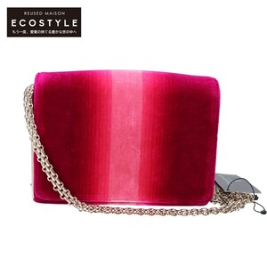 [1 jpy ]SERAPIAN Sera Piaa n velour gradation chain shoulder bag pink series lady's 