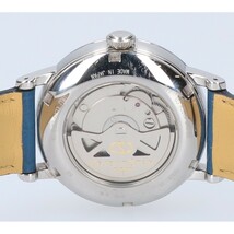 ORIENTSTAR オリエントスター EL09-C0-B エレガント39mm シースルーバック 自動巻き 腕時計 シルバー/ブルー メンズ_画像6