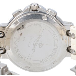 PEQUIGNET ペキニエ 1322509 クロノグラフ ダイヤモンドベゼル ラバーベルト クオーツ 腕時計の画像5