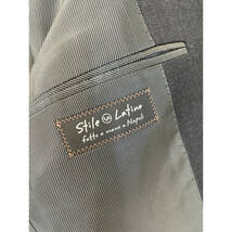 【1円/美品】 STILE LATINO スティレラティーノ チャコールグレー シングルスーツ スーツ 44_画像7