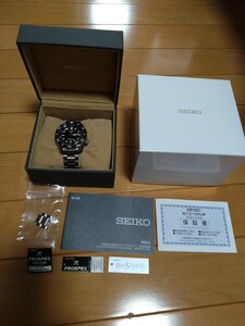美品 SEIKO プロスペックス SBEJ011 ダイバーズ 自動巻 GMT ブラックダイヤル セイコー PROSPEX