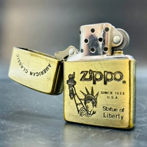 ZIPPO ジッポ 1932年 AMERICAN CLASSIC アメリカン クラシック Statue of Liberty 自由の女神 リバティ アメリカ ライター タバコ 1円 5371