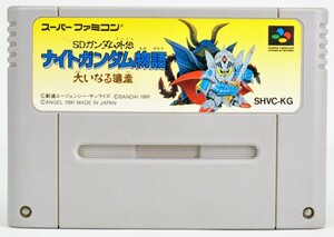 SFC SD Gundam Gaiden Night Gundam Monogatari только Super NES Используется программное обеспечение