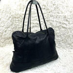  warm sk rough tsumanyufak tea - tote bag black ko type pushed leather A4 high capacity black 