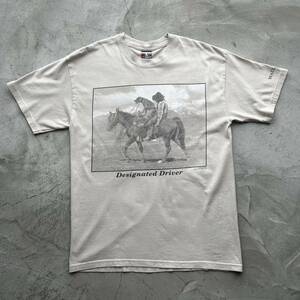 ヴィンテージTシャツ 90s ビンテージ ヴィンテージ 古着 半袖 vintage tee Tシャツ 90年代 プリントTシャツ 馬 動物 アニマルプリント