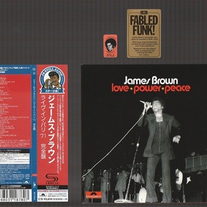 即決 紙ジャケ 2SHM-CD 限定盤 JAMES BROWN ジェームス・ブラウン LOVE POWER PEACE ライヴ・イン・パリ'71 完全盤 UICY-77945/6 帯付き