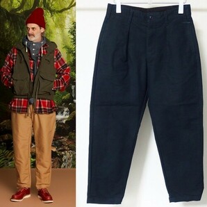 21AW Engineered Garments エンジニアードガーメンツ Carlyle Pant Cotton Double Cloth カーライル パンツ S 紺の画像1