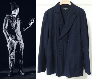 Engineered Garments エンジニアードガーメンツ Dexter Jacket Uniform Serge ダブル ジャケット M 紺 ユニフォームサージ