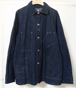 POST O'ALLS OVERALLS ポスト オーバーオールズ x WAREHOUSE ウエアハウス BEAMS PLUS 別注 Coverall デニム カバーオール ジャケットM