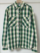 22AW WAREHOUSE ウエアハウス Lot 3104 FLANNEL SHIRTS E柄 チェック フランネル シャツ XL 17-17.5_画像1