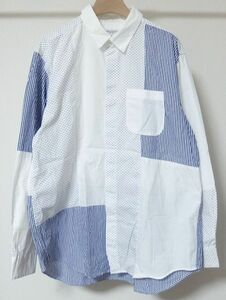 21SS Engineered Garments engineered garments Combo Short Collar Shirt 100S 2PLY Broadcloth переключатель Short цвет рубашка M