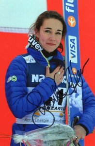 [UACCRD] Sara * hand likson autograph autograph # American woman ski Jump player #