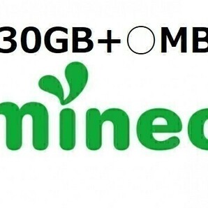 パケットギフト 30GB+30MB (9999MB×3+30MB) mineo (マイネオ) 容量相談可 の画像1