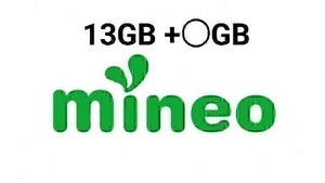 パケットギフト 13.5GB+10MB (9999MB+3510MB) mineo (マイネオ) 容量相談可 2　