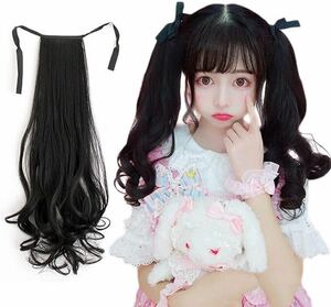  ponytail wig 1 pcs long ek stereo Point wig ribbon attaching for women 