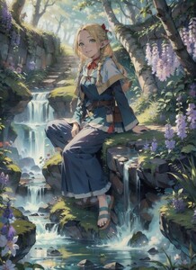 [14026], マルシル・ドナトー, A4 アート ポスター イラスト 同人 美少女 ファンアート アニメ