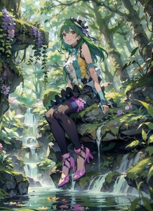 [14307], ランカ・リー, A4 アート ポスター イラスト 同人 美少女 ファンアート アニメ