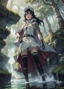 [14495], バンビエッタ・バスターバイン, A4 アート ポスター イラスト 同人 美少女 ファンアート アニメ