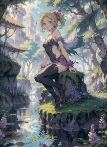 [13916], ティナ・ブランフォード, A4 アート ポスター イラスト 同人 美少女 ファンアート アニメ