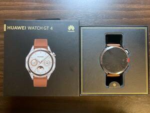 【新品同様・送料無料】ファーウェイ HUAWEI WATCH GT 4 ブラウン ゴルフ GPS