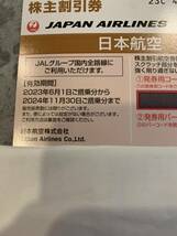 JAL 日本航空 株主優待 2024年11月30日まで_画像2