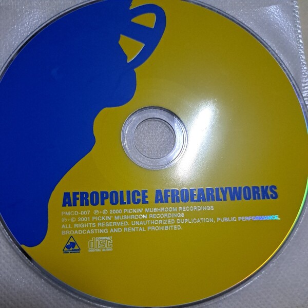 ジャンク品 AFROPOLICE/AFROEARLYWORKS CD ディスクのみ
