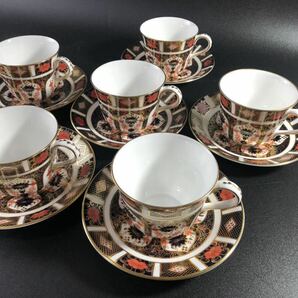 1000円〜■★ROYALCROWNDERBY★ ロイヤルクラウンダービー オールドイマリ 1128 C&S 洋食器 6客まとめ★okoy2589915-330★r30325の画像3