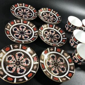 1000円〜■★ROYALCROWNDERBY★ ロイヤルクラウンダービー オールドイマリ 1128 C&S 洋食器 6客まとめ★okoy2589915-330★r30325の画像5