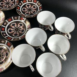 1000円〜■★ROYALCROWNDERBY★ ロイヤルクラウンダービー オールドイマリ 1128 C&S 洋食器 6客まとめ★okoy2589915-330★r30325の画像6