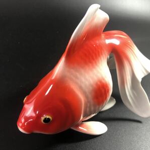 1000円〜■★Noritake★ノリタケ オールドノリタケ フィギュリン 金魚 置物 オブジェ 直径:約19cm 洋食器 ★okoy2593893-154★r30374の画像2