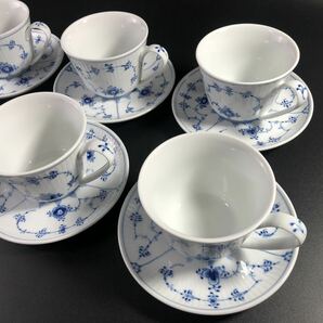 1000円〜■★Royal Copenhagen ★ロイヤルコペンハーゲン ブルーフルーテッド カップ&ソーサー 箱付 洋食器 ★okoy2632842-193★r30399の画像3