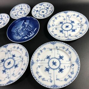 1000円〜■★Royal Copenhagen★ロイヤルコペンハーゲン ブルーフルーテッド C&S イヤープレート 洋食器★okoy2612185-142★r30401の画像6