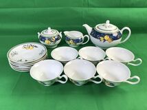 1,000円売切■ WEDGWOOD ウェッジウッド シトロン カップ ソーサー ティーポット シュガーポット クリーマー 15点 okoy-2608348-333★N1246_画像1