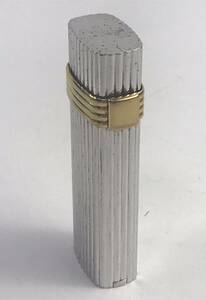 1000 jpy ~** put on fire not yet verification * gas lighter Christian Dior stripe silver Gold smoking .*okoy2616304-228*op3685