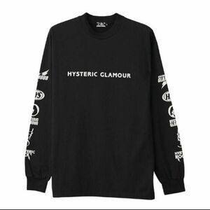 HYSTERIC GLAMOURヒステリックグラマー長袖 ロゴ プリントTシャツ