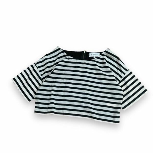 【ロペピクニック】３８　ボーダーカットソー ショート丈 ゆったり Tシャツ